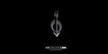 Front view of the Silver Moon Arrow Pendant centered on a black background, showcasing the intricate hammered texture of the crescent moon and arrow tip.
