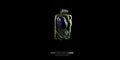 Bizareart handmade silver pendant featuring a large oval Amethyst in a bezel setting, a sparkling Cubic Zirconia, and an intricate granulated silver background framed in a gold-plated decorative border.
