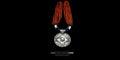 Front view of a handcrafted tribal necklace featuring multi-strand deep red garnet beads and a large, circular oxidized silver pendant with intricate floral engravings against a black background.