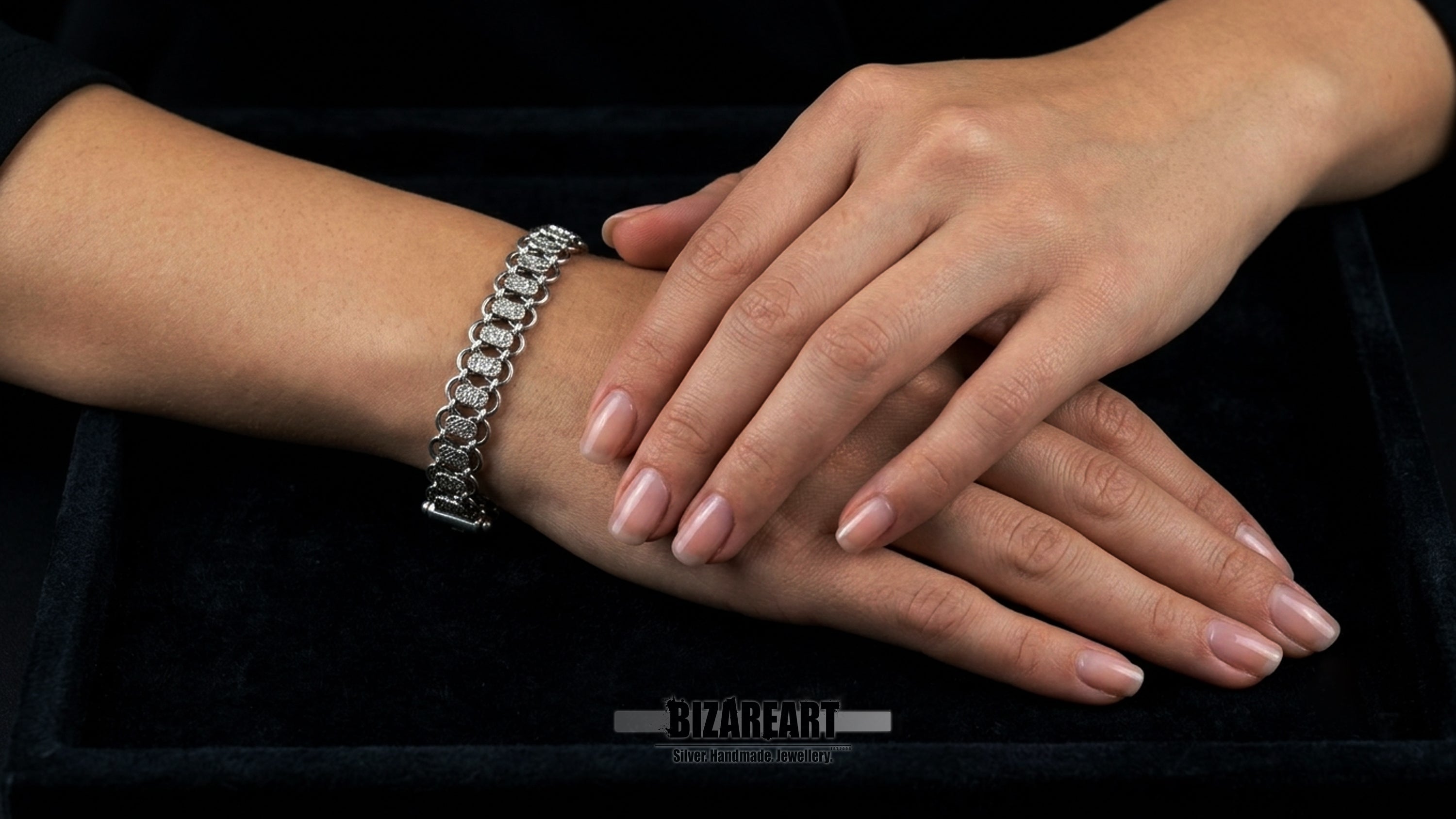 Byzantium Interlocking Link Bracelet | .925 Sterling Silver (18.5cm)