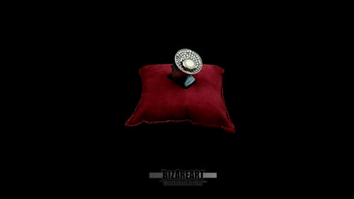 Heritage "Epoch" Column Ring | .925 Silver & White Agate N58 1/2